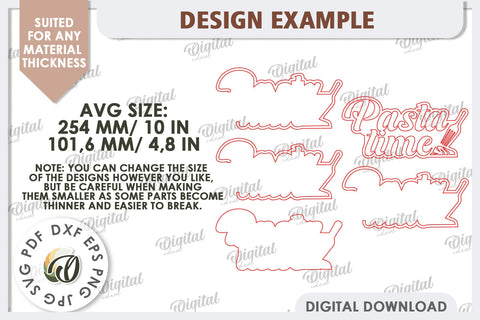 3D Kitchen Led Light Sign Laser Cut. Kitchen Decor SVG SVG Evgenyia Guschina 