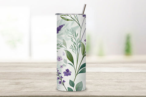 3D Lavender Fields Seamless Tumbler Wrap, Purple Hues for Spring, seamless tumbler wrap, lavender floral design, purple spring wrap, watercolor lavender design, 20oz skinny tumbler, tapered tumbler wrap, straight tumbler design Sublimation FloridPrintables 