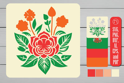 3D Layer Flower SVG cut file Decor SVG MD JOYNAL ABDIN 