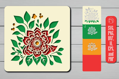 3D Layer Flower SVG cut file Decor! SVG MD JOYNAL ABDIN 