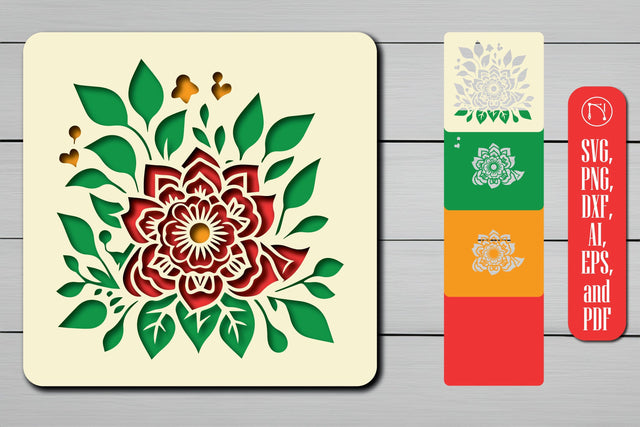 3D Layer Flower SVG cut file Decor! SVG MD JOYNAL ABDIN 