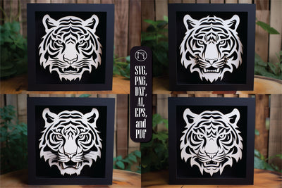 3D Layer Tiger Lightbox SVG Bundle SVG MD JOYNAL ABDIN 