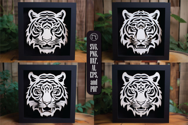 3D Layer Tiger Lightbox SVG Bundle SVG MD JOYNAL ABDIN 