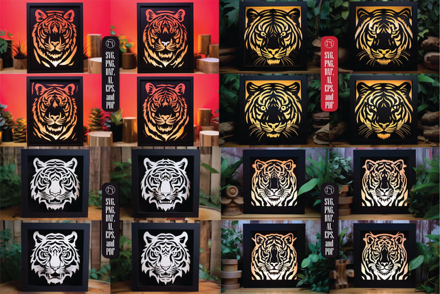 3D Layer Tiger Lightbox SVG Bundle SVG MD JOYNAL ABDIN 