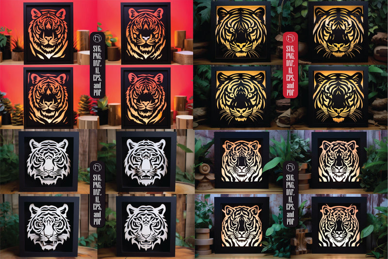 3D Layer Tiger Lightbox SVG Bundle SVG MD JOYNAL ABDIN 