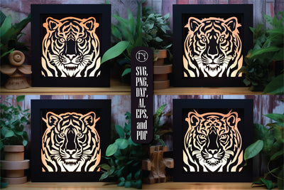 3D Layer Tiger Lightbox SVG Bundle SVG MD JOYNAL ABDIN 