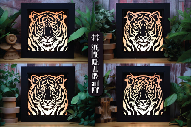 3D Layer Tiger Lightbox SVG Bundle SVG MD JOYNAL ABDIN 