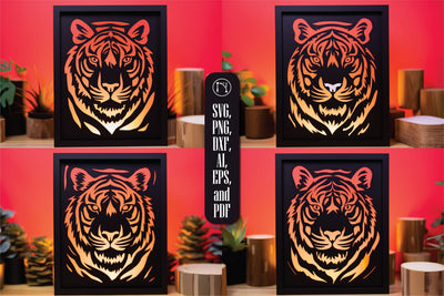 3D Layer Tiger Lightbox SVG Bundle SVG MD JOYNAL ABDIN 