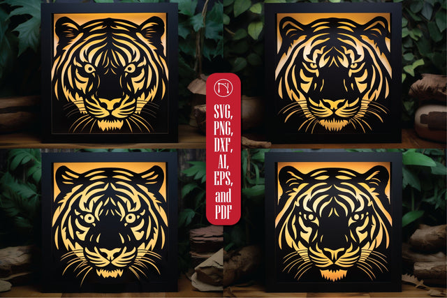3D Layer Tiger Lightbox SVG Bundle SVG MD JOYNAL ABDIN 
