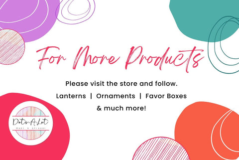 3D Layered Gnome Party Favor Box SVG Cut 3D Paper Dots-A-Lot 