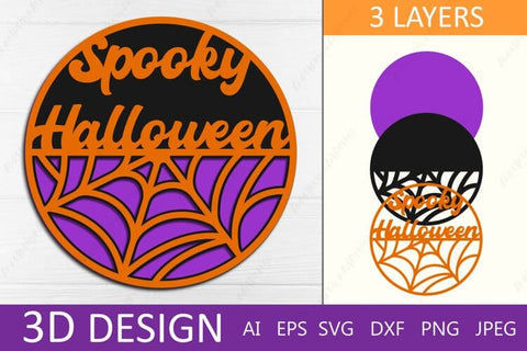 3d layered Halloween set with shadow box, bookmark and gnome SVG AnastasiyaArtDesign 