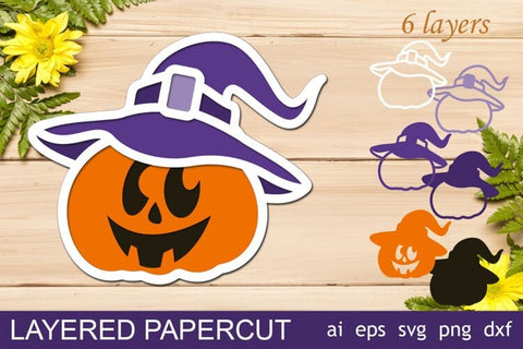 3d layered Halloween svg, Laser cut halloween round decor SVG AnastasiyaArtDesign 