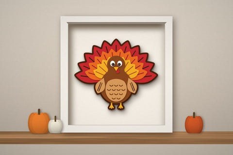 3D Layered Turkey SVG 3D Paper ampersand 