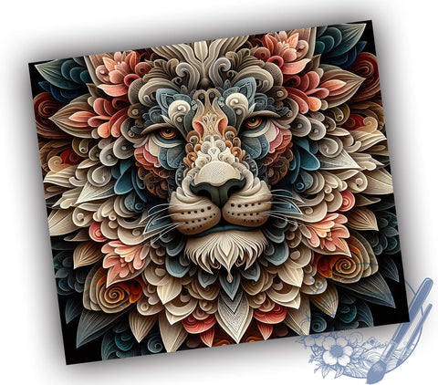 3D Leo Zodiac 20oz Skinny Tumbler PNG, Astrology Tumbler Sublimation Wrap, Straight & Tapered Tumbler Wrap, Instant Digital Download Sublimation ToriDesigns 