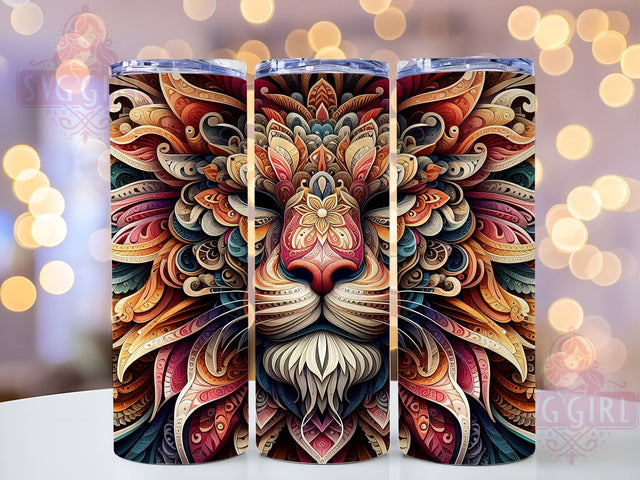 3D Leo Zodiac 20oz Tumbler Wrap Sublimation Design, Straight Tapered Tumbler Wrap, Zodiac Signs Leo Tumbler Png, Instant Digital Download Sublimation SvggirlplusArt 