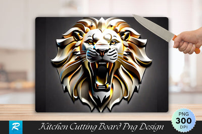 3D Lion Face Cutting Board Sublimation Regulrcrative 