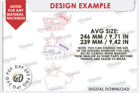 3D Love Shack Door Sign Laser Cut. 3D Valentine Sign SVG Design SVG Evgenyia Guschina 