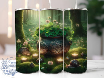 3D Lucky Clover Tumbler, Saint Patrick’s Tumbler, Stylish 20oz Wrap, Sublimation Design, Trendy Gift Idea, Shamrock Wrap, Lucky Clover Tumbler Sublimation ToriDesigns 