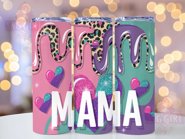 3D Mama Hearts Love 20oz Tumbler, 3D Tumbler, Hearts Tumbler, Balloon Tumbler, Love Tumbler, 20oz Sublimation Wrap, Mother's Day Tumbler Sublimation SvggirlplusArt 