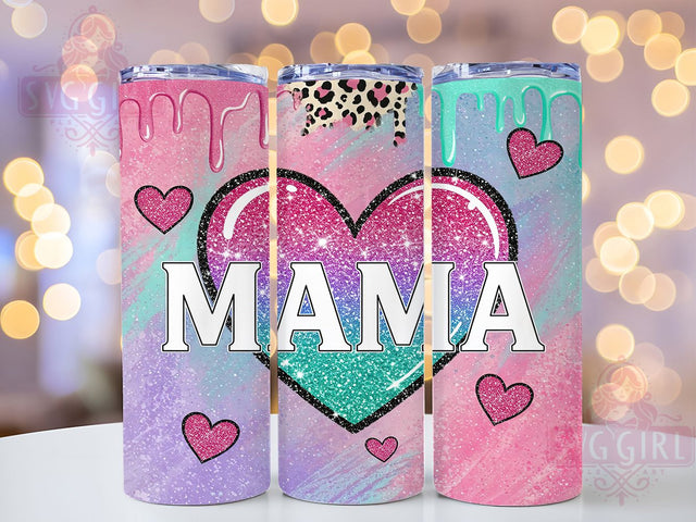 3D Mama Hearts Love 20oz Tumbler, 3D Tumbler, Hearts Tumbler, Balloon Tumbler, Love Tumbler, 20oz Sublimation Wrap, Mother's Day Tumbler Sublimation SvggirlplusArt 