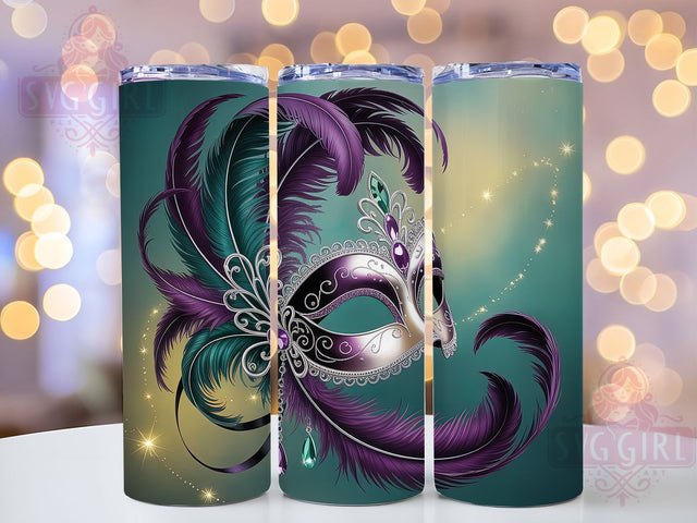 3D Mardi Gras Celebration Tumbler, Carnival 3D Wrap, Festive Party Cup, 20oz Sublimation Wrap, New Orleans Celebration Tumbler, Colorful 3D Design Cup, Mardi Gras 3D Theme Wrap Sublimation SvggirlplusArt 