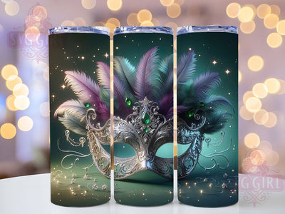 3D Mardi Gras Celebration Tumbler, Carnival 3D Wrap, Festive Party Cup, 20oz Sublimation Wrap, New Orleans Celebration Tumbler, Colorful 3D Design Cup, Mardi Gras 3D Theme Wrap Sublimation SvggirlplusArt 