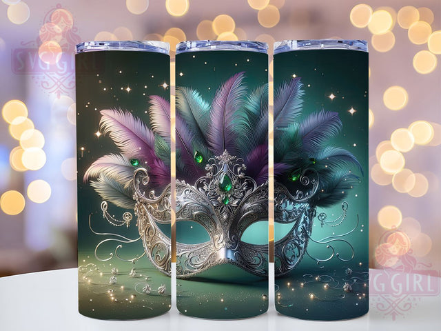 3D Mardi Gras Celebration Tumbler, Carnival 3D Wrap, Festive Party Cup, 20oz Sublimation Wrap, New Orleans Celebration Tumbler, Colorful 3D Design Cup, Mardi Gras 3D Theme Wrap Sublimation SvggirlplusArt 