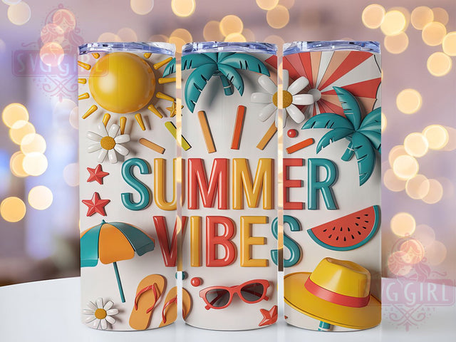 3D Modern Summer Beach Tumbler Wrap, Modern Beach Art, Abstract Summer Gift, Contemporary Tumbler, Artistic Beach Theme, Modern Summer Style, Digital Beach Art Sublimation SvggirlplusArt 