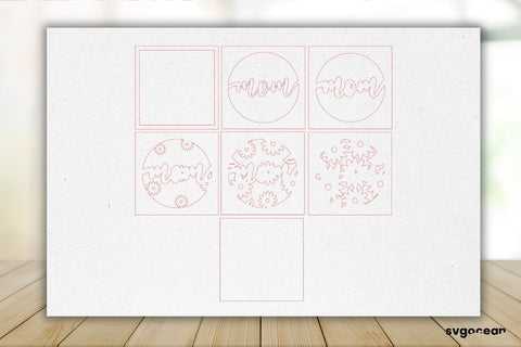 3D Mother's Day Shadow Box Bundle SVG SvgOcean 