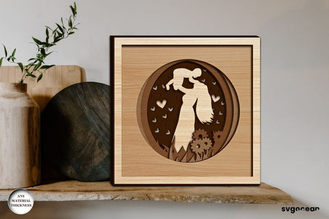 3D Mother's Day Shadow Box Bundle SVG SvgOcean 