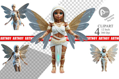 3D Mummy Fairy Clipart Sublimation artnoy 