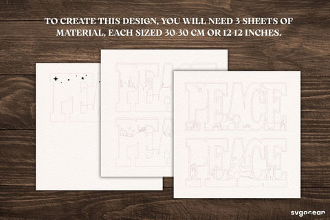 3D Nativity Word Stands SVG Bundle SVG SvgOcean 