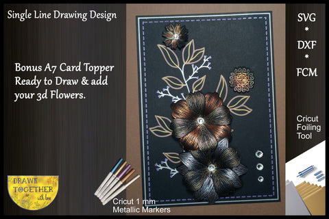 3d Paper Flowers - Draw | Sketch and Cut SVG DrawnTogether with love 