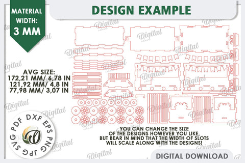 3D Patrick's Day Train Laser Cut Design. Home Decor SVG SVG Evgenyia Guschina 