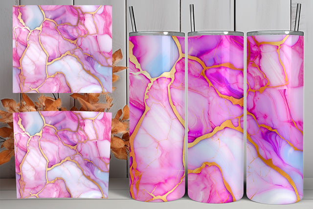 3D pink agate tumbler wrap | 3D tumbler sublimation, Pink Agate 20oz Skinny Tumbler Wrap PNG,3D Agate Sublimation Design,Glitter Agate Seamless png 9.2 x 8.3” Straight Sublimation FloridPrintables 