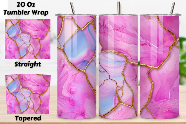 3D pink agate tumbler wrap | 3D tumbler sublimation, Pink Agate 20oz Skinny Tumbler Wrap PNG,3D Agate Sublimation Design,Glitter Agate Seamless png 9.2 x 8.3” Straight Sublimation FloridPrintables 