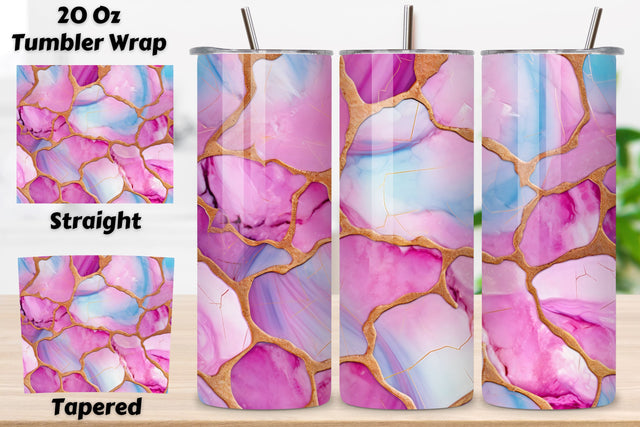 3D pink agate tumbler wrap | 3D tumbler sublimation, Pink Agate 20oz Skinny Tumbler Wrap PNG,3D Agate Sublimation Design,Glitter Agate Seamless png 9.2 x 8.3” Straight Sublimation FloridPrintables 