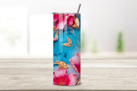3D pink flowers tumbler wrap | 3D tumbler sublimation, 3D Pink Cute Floral Tumbler Wrap Bundle Flower 3D Tumbler Wrap, Tumbler Wrap Png Bundle, 20oz Tumbler Sublimation Sublimation FloridPrintables 