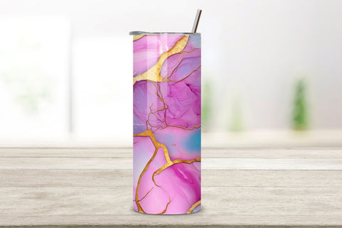 3D Pink Glitter Tumbler Wrap | Seamless Tumbler Wrap Sublimation FloridPrintables 