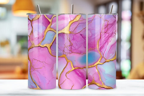 3D Pink Glitter Tumbler Wrap | Seamless Tumbler Wrap Sublimation FloridPrintables 