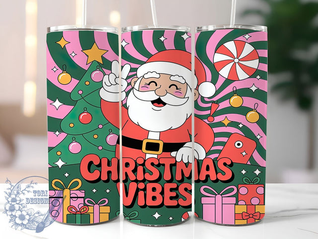 3D Pink Puffy Santa Christmas Tumbler, Puffy Santa Claus Wrap, Inflated Holiday Sublimation Design, Cute Pink Santa Cup, 20Oz Skinny Tumbler Wrap, Festive 3D Mug, Whimsical Christmas Vibes Design Sublimation ToriDesigns 