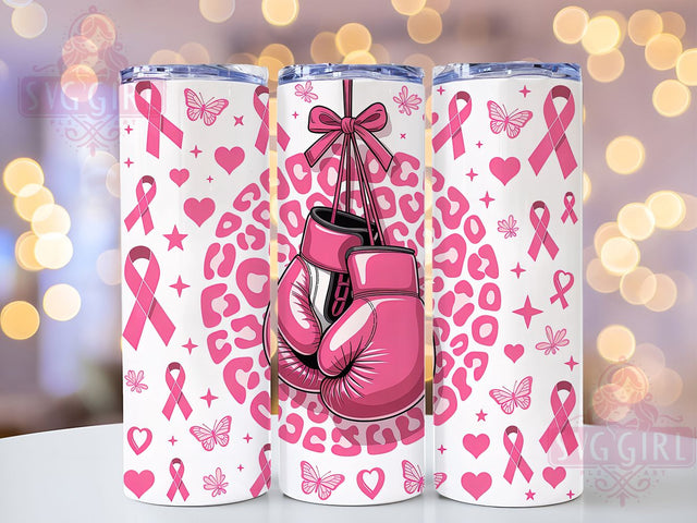 3D Pink Ribbon Survivor 20oz Tumbler, Pink Ribbon, 3D Tumbler, Survivor Support, Hope Strength, Sublimation Wrap, 20Oz Tumbler Sublimation SvggirlplusArt 