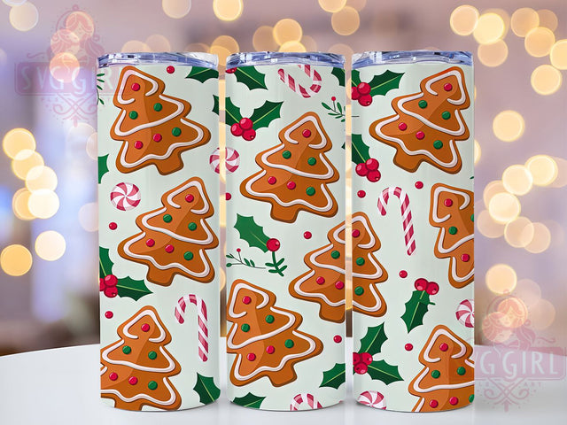 3D Puff Cake Christmas Tumbler, Puff Cake Wrap, Holiday Sublimation Design, Seamless Christmas Cup, 20Oz Skinny Tumbler Wrap, Festive Cake Mug, 3D Holiday Design Sublimation SvggirlplusArt 