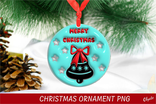 3D Puff Christmas Ornament Sublimation. 3D Inflated Design Sublimation Olga Terlyanskaya 