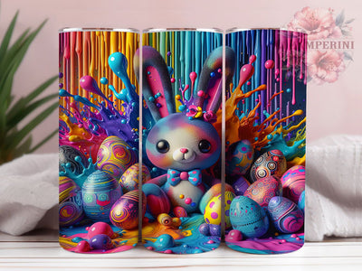 3D Puffy Bunny 20oz Tumbler, Puffy Bunny, 20oz Tumbler Wrap, Sublimation PNG, Cute Holiday Cup, Spring Gift, Bunny Design Sublimation Li Zamperini 