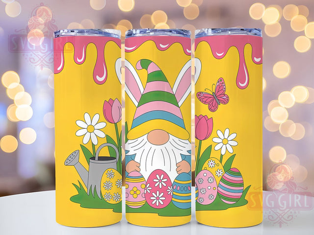 3D Puffy Bunny Gnome Tumbler, Easter Egg Tumbler, Stylish 20oz Wrap, Sublimation Design, Trendy Gift Idea, Puffy Bunny Wrap, Holiday Easter Gnome Tumbler Sublimation SvggirlplusArt 