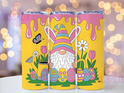 3D Puffy Bunny Gnome Tumbler, Easter Egg Tumbler, Stylish 20oz Wrap, Sublimation Design, Trendy Gift Idea, Puffy Bunny Wrap, Holiday Easter Gnome Tumbler Sublimation SvggirlplusArt 