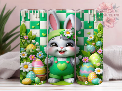 3D Puffy Cartoon Bunny Tumbler, 3D Cartoon Bunny Tumbler, Cute Easter Wrap, Festive Bunny Wrap, Spring Bunny Wrap, Sublimation Design, Trendy Gift Idea Sublimation Li Zamperini 