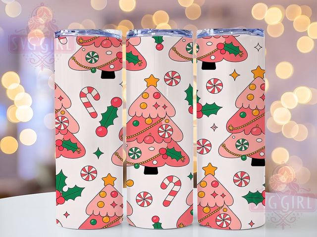 3D Puffy Christmas Cake Tree Tumbler, 3D Puffy Holiday Wrap, Cute Christmas Mug Design, Sublimation Wrap, Festive Drinkware, Sweet Winter Gift, Sparkly Holiday Cup Sublimation SvggirlplusArt 