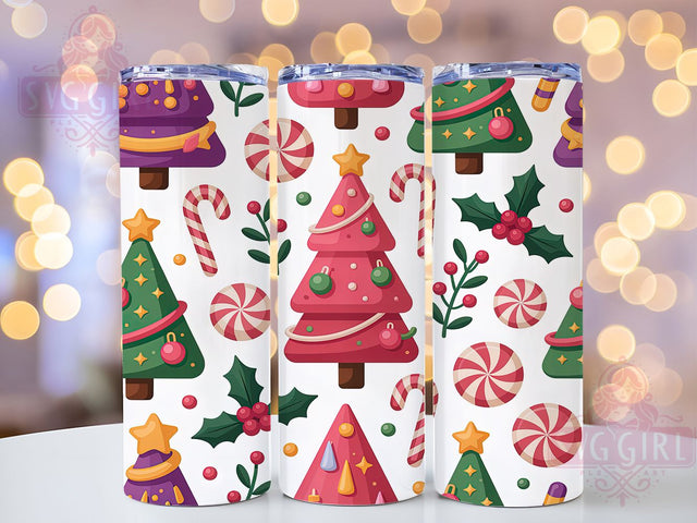 3D Puffy Christmas Cake Tree Tumbler, 3D Puffy Holiday Wrap, Cute Christmas Mug Design, Sublimation Wrap, Festive Drinkware, Sweet Winter Gift, Sparkly Holiday Cup Sublimation SvggirlplusArt 
